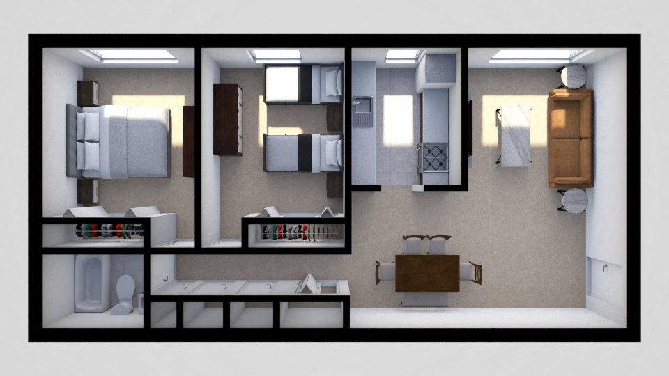 Two bedroom apartment at Kings Mill Apartments and Townhomes, Essex